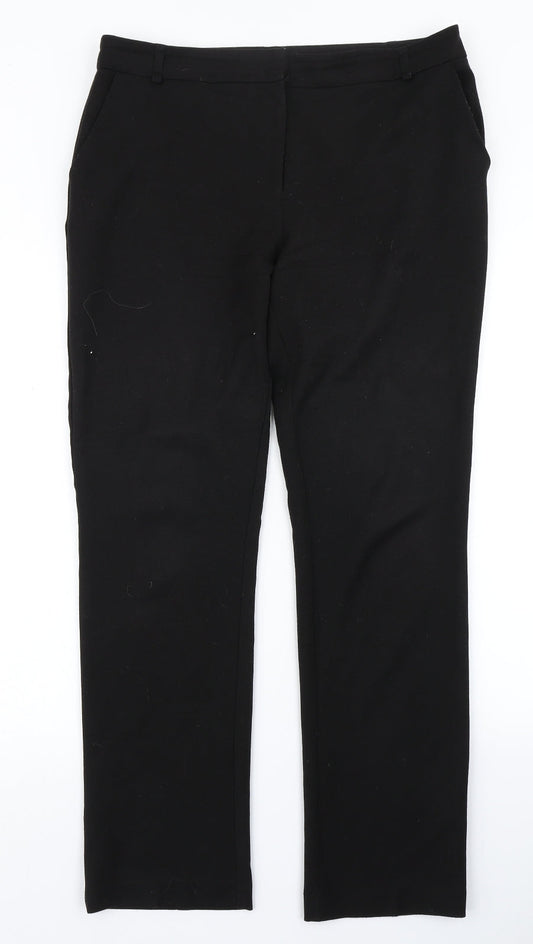 V Womens Black   Dress Pants Trousers Size 12 L29 in