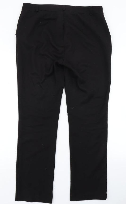 V Womens Black   Dress Pants Trousers Size 12 L29 in