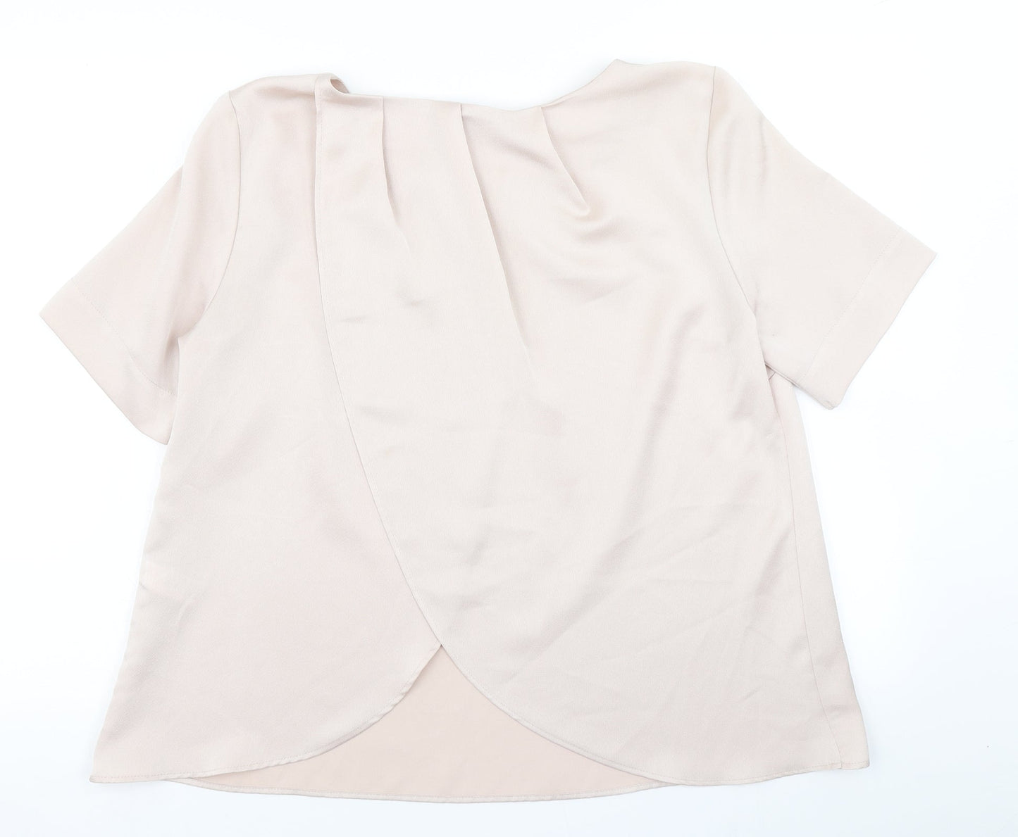 Womens UK Size 12 Topshop Ivory Basic Blouse