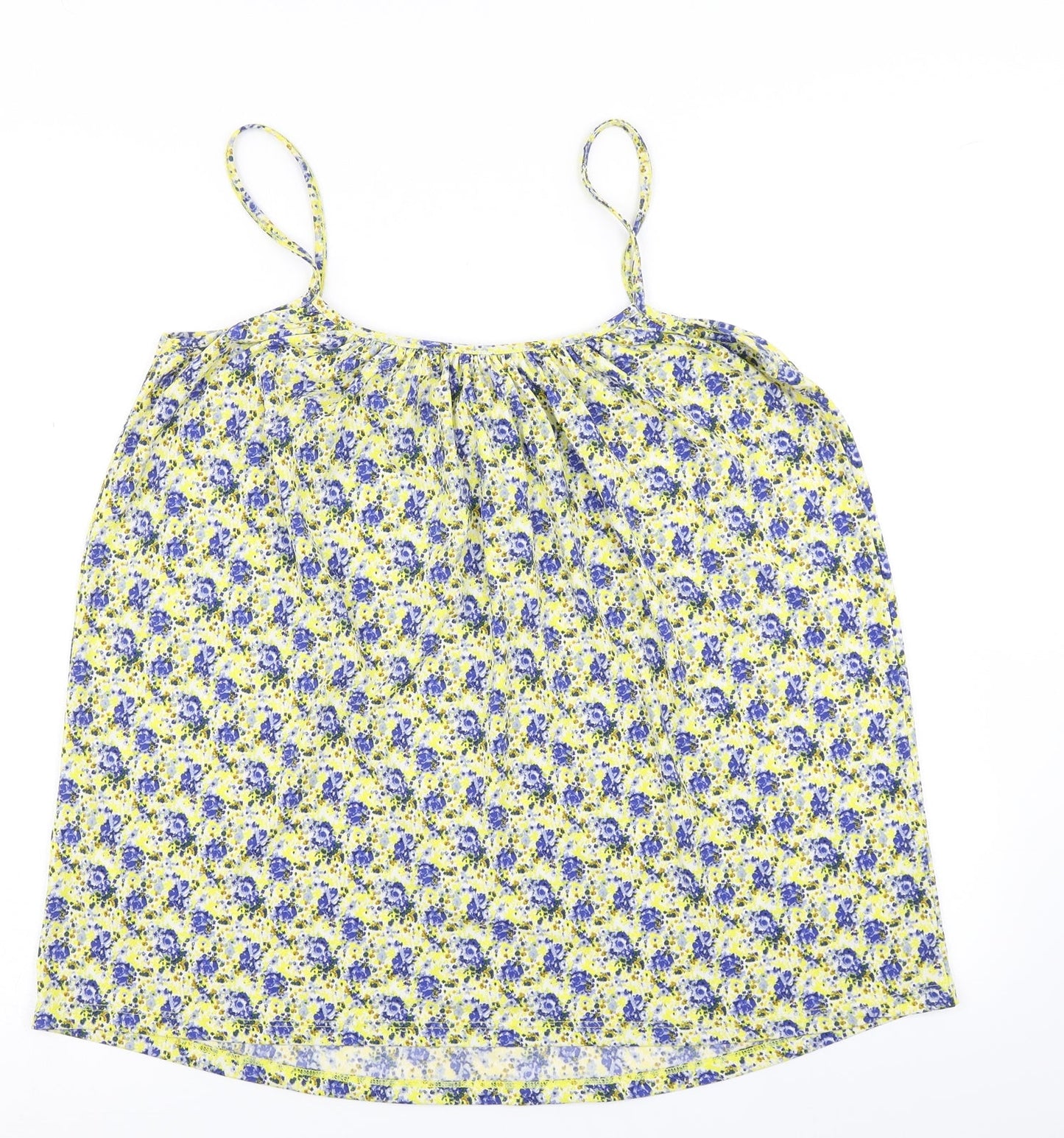 Definitions Womens Yellow Floral  Camisole Blouse Size 14