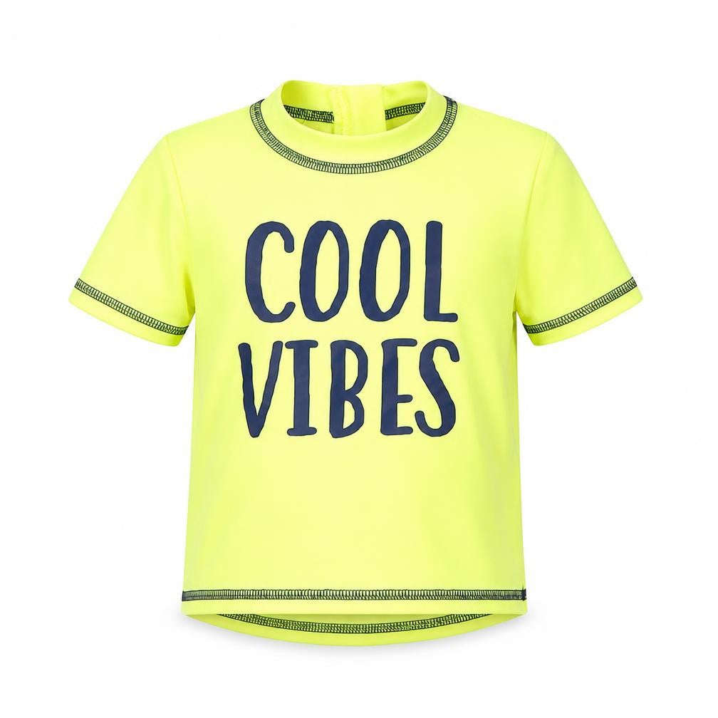 Primark Boys Yellow   Basic T-Shirt Size 9-12 Months  - Swim Tee