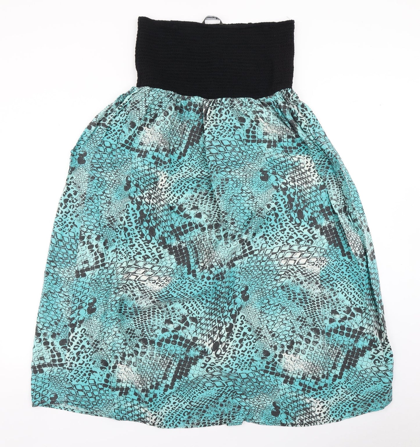 Bonmarché Womens Blue Polka Dot  Skater Dress  Size 14