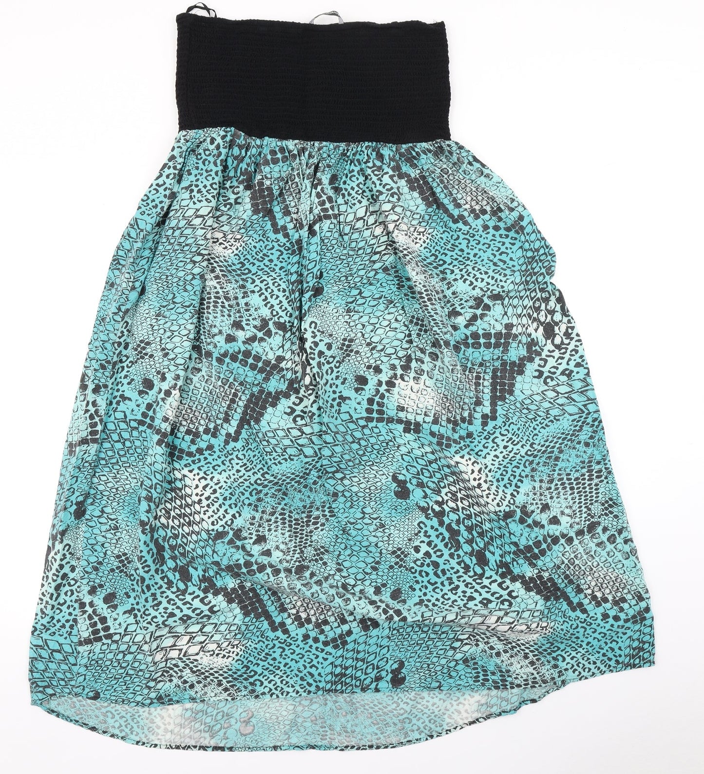 Bonmarché Womens Blue Polka Dot  Skater Dress  Size 14