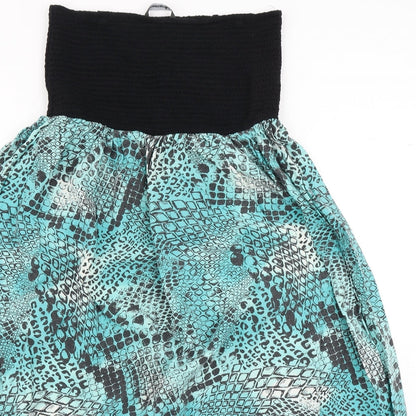 Bonmarché Womens Blue Polka Dot  Skater Dress  Size 14