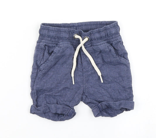 TU Boys Blue   Cropped Trousers Size 9-12 Months