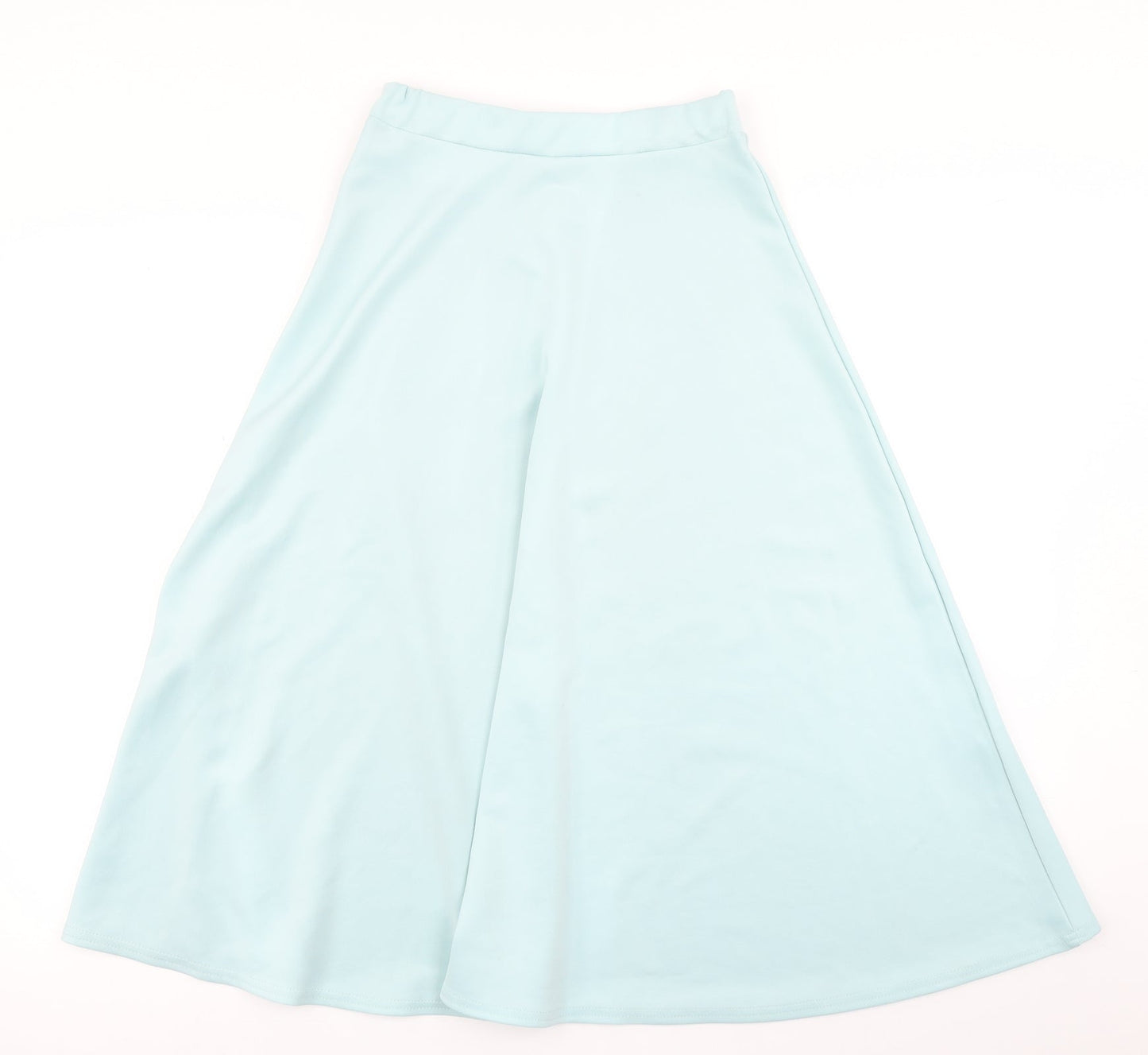 Boohoo Womens Blue   Flare Skirt Size 8