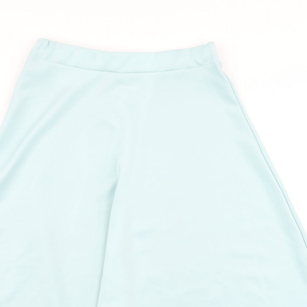 Boohoo Womens Blue   Flare Skirt Size 8