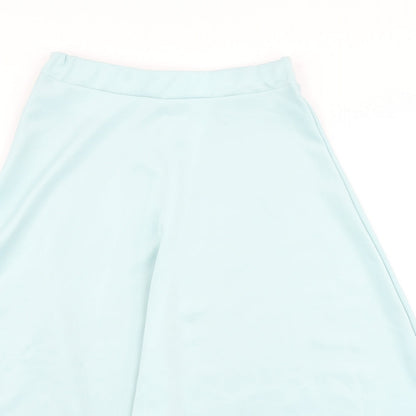 Boohoo Womens Blue   Flare Skirt Size 8