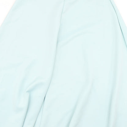 Boohoo Womens Blue   Flare Skirt Size 8