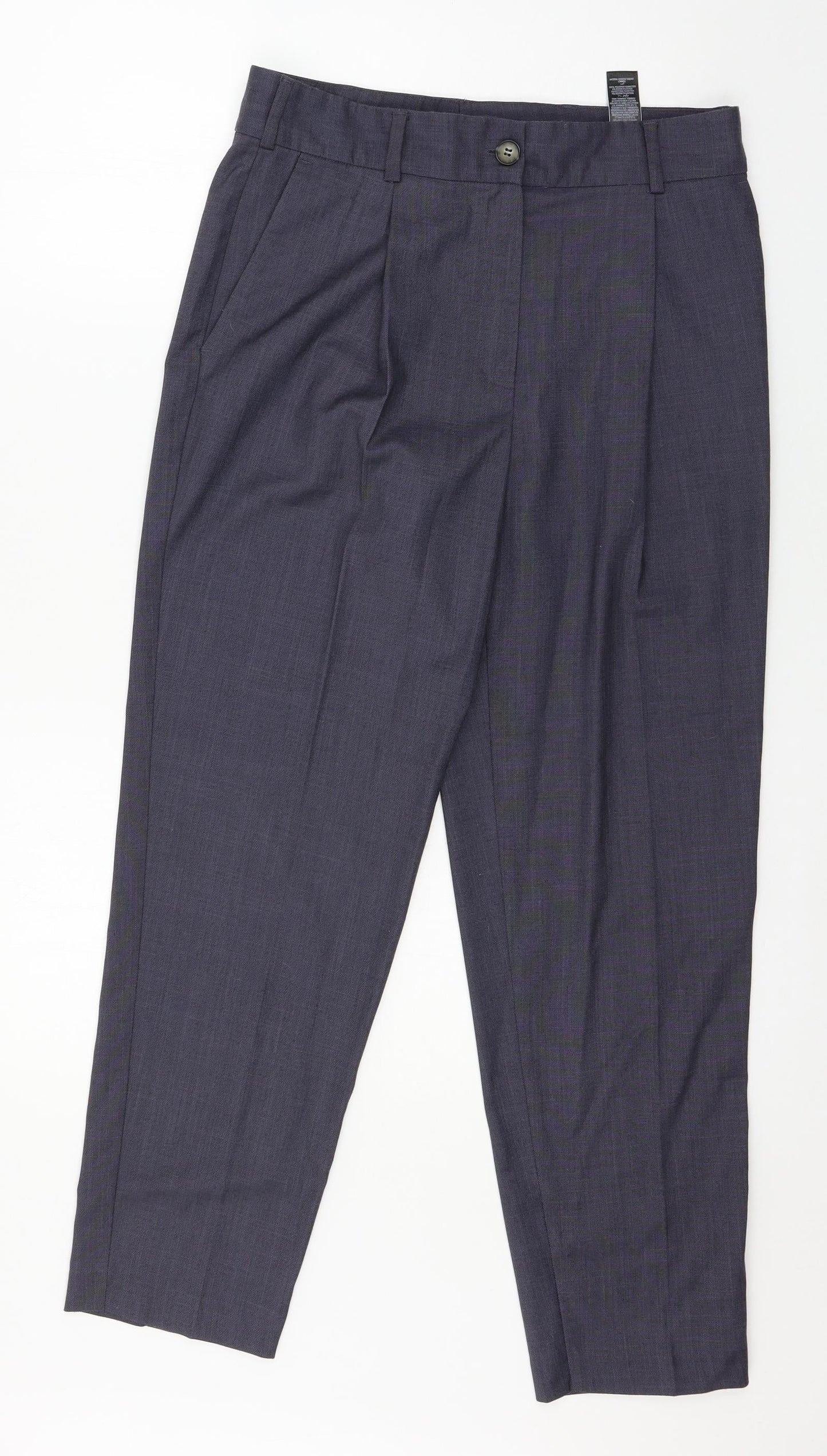 Womens UK Size 10 Marks and Spencer Regular Fit  Blue Trousers