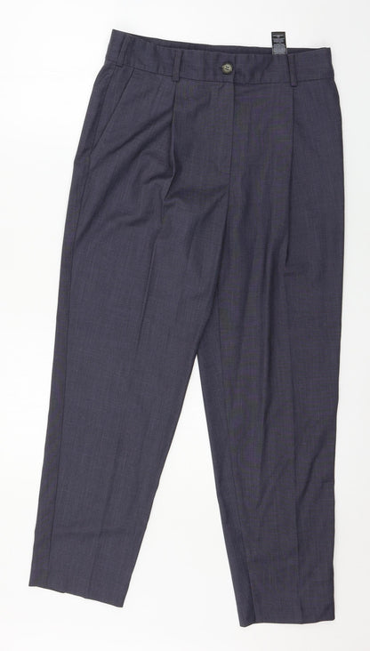 Womens UK Size 10 Marks and Spencer Regular Fit  Blue Trousers