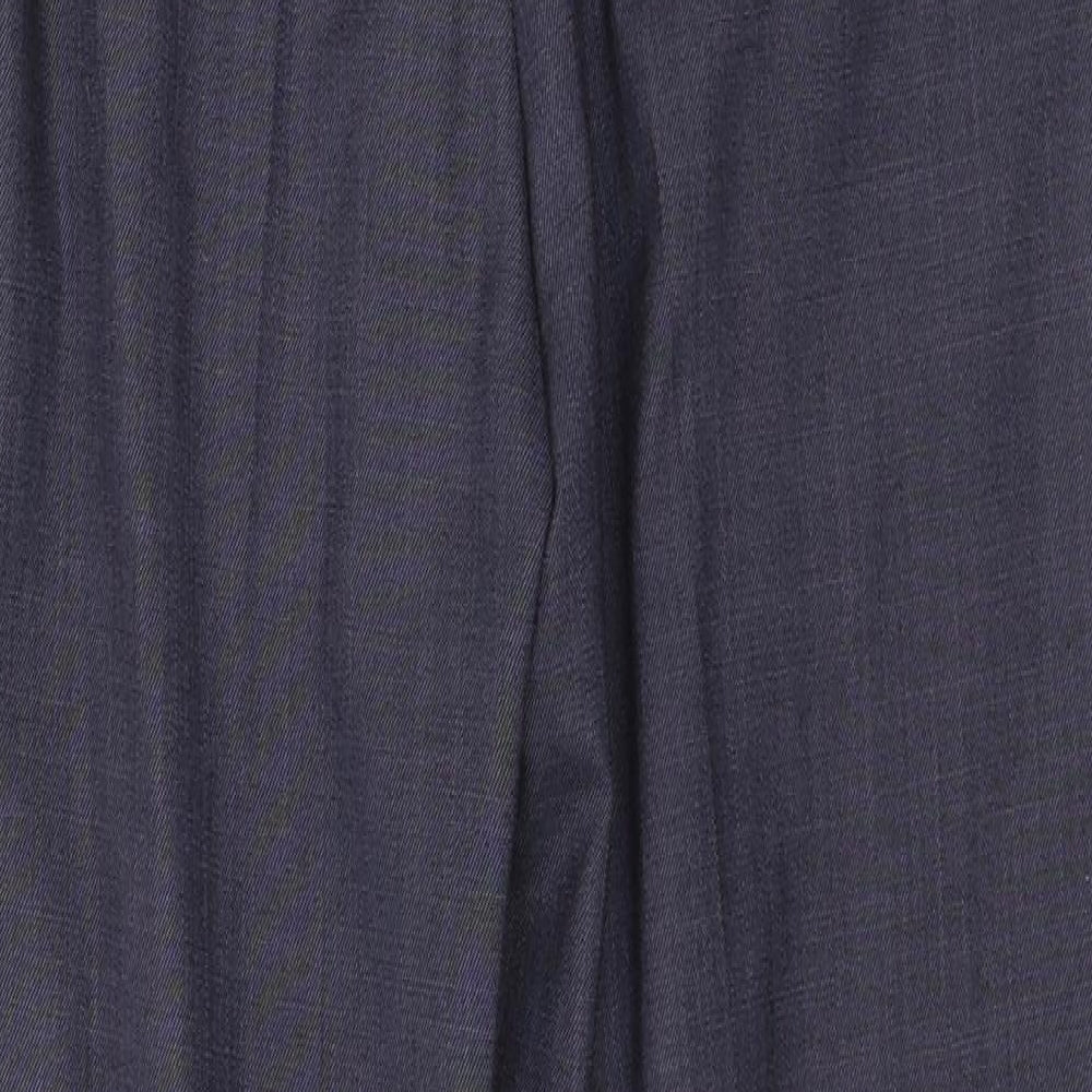Womens UK Size 10 Marks and Spencer Regular Fit  Blue Trousers