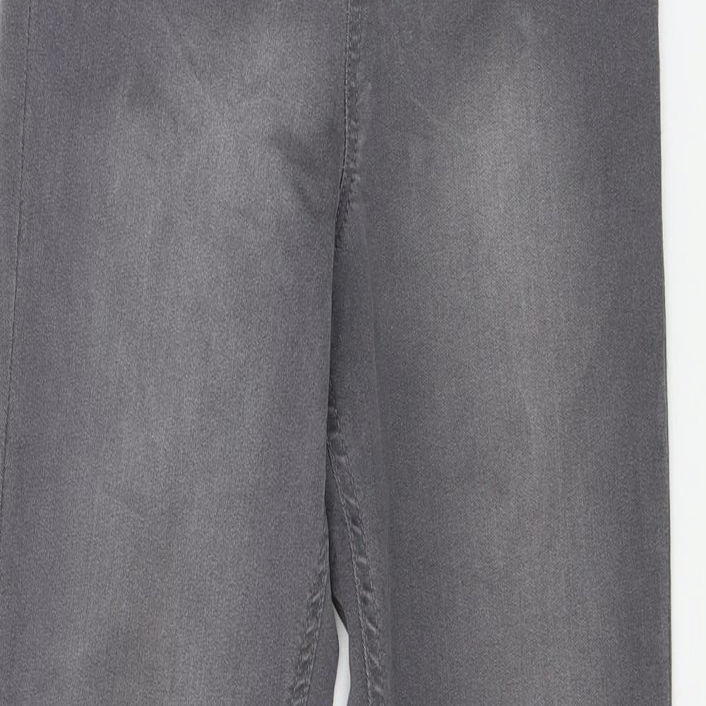 F&F Womens Grey  Denim Skinny Jeans Size 8 L28 in