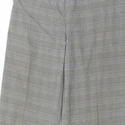 Amartanto Womens Grey Plaid  Trousers  Size 12 L29 in