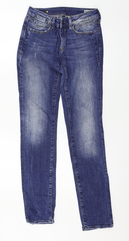 Womens UK Size 26 in Mavi Regular Fit Skinny Blue Jeans