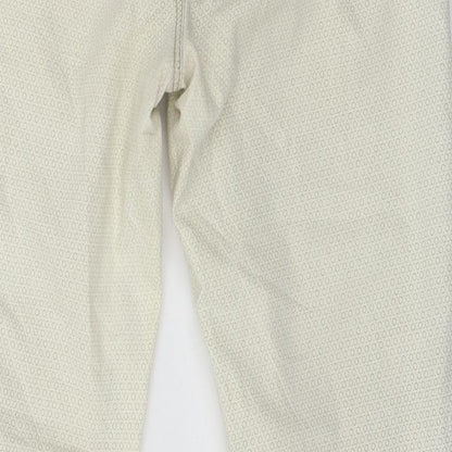 Flash Jeans Womens Ivory Polka Dot Denim Skinny Jeans Size 12 L27 in