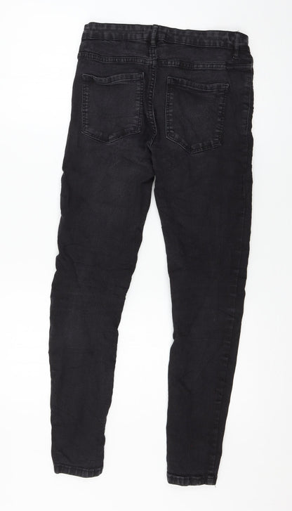 Womens UK Size 10 sinsay Regular Fit Skinny Black Jeans