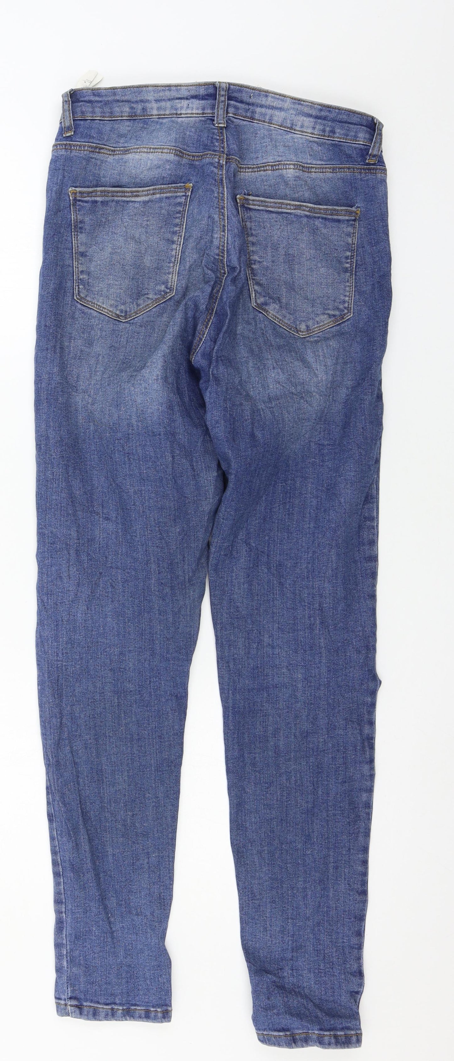 Womens UK Size 12 TALLY WEiJL Regular Fit Skinny Blue Jeans