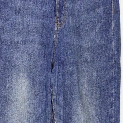 Womens UK Size 12 TALLY WEiJL Regular Fit Skinny Blue Jeans