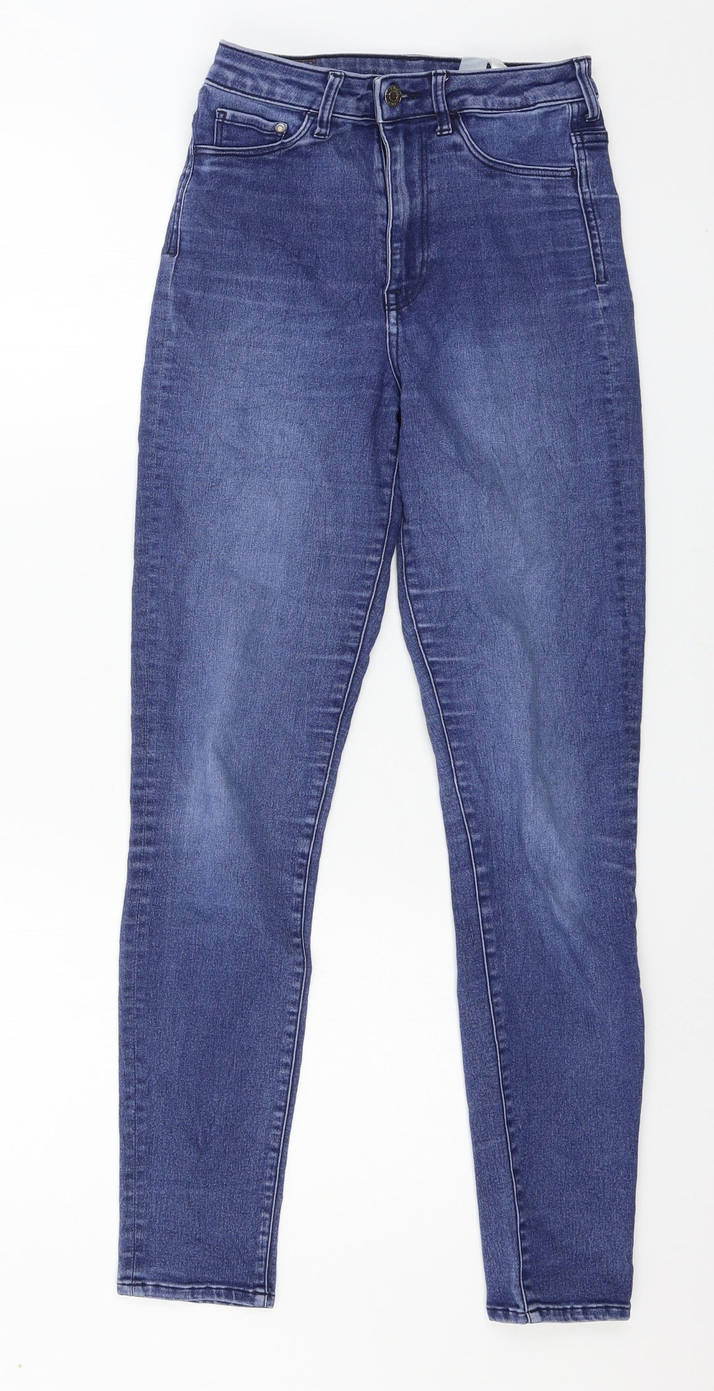 Womens UK Size 26 in H&M Regular Fit Skinny Blue Jeans