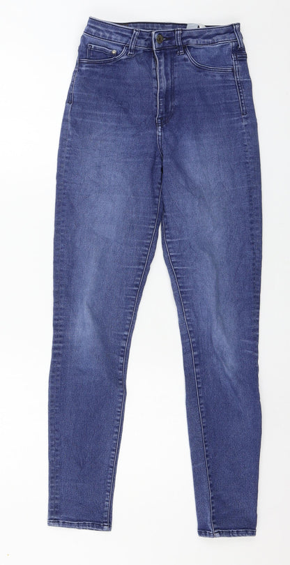 Womens UK Size 26 in H&M Regular Fit Skinny Blue Jeans
