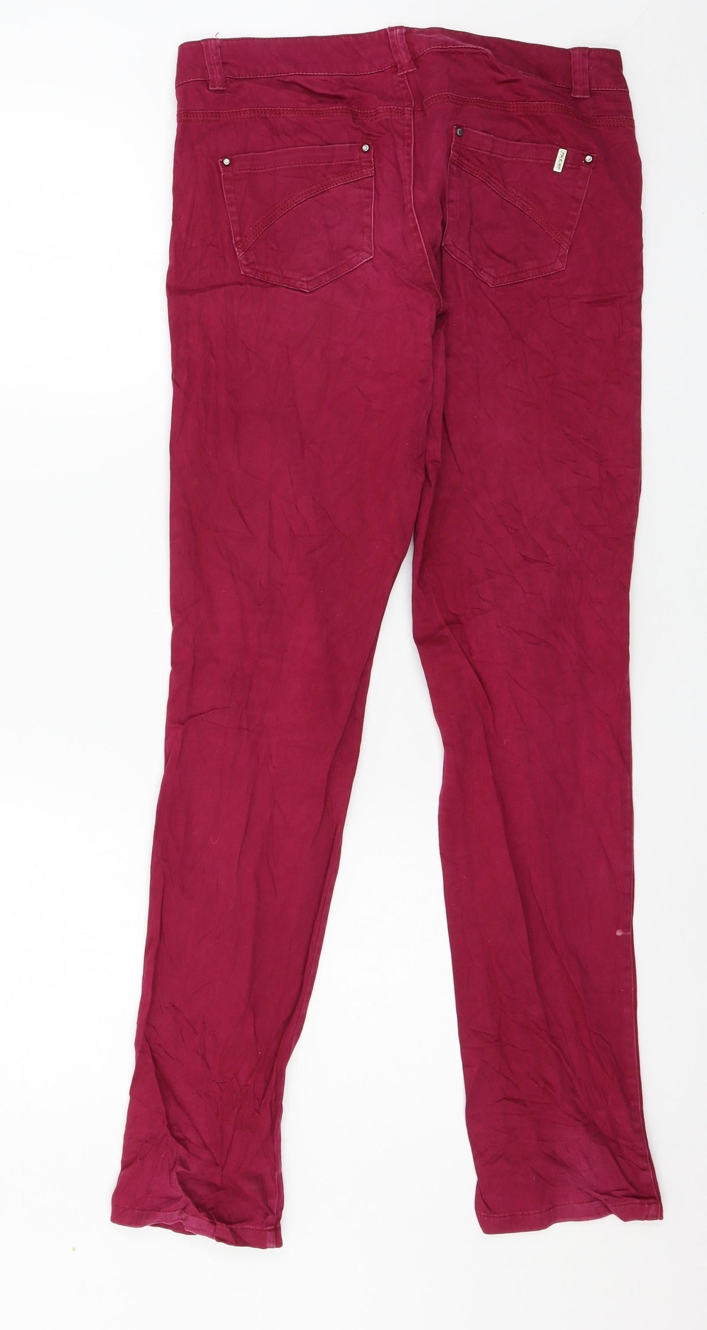 Womens UK Size 10 Pimkie Regular Fit Straight Purple Jeans