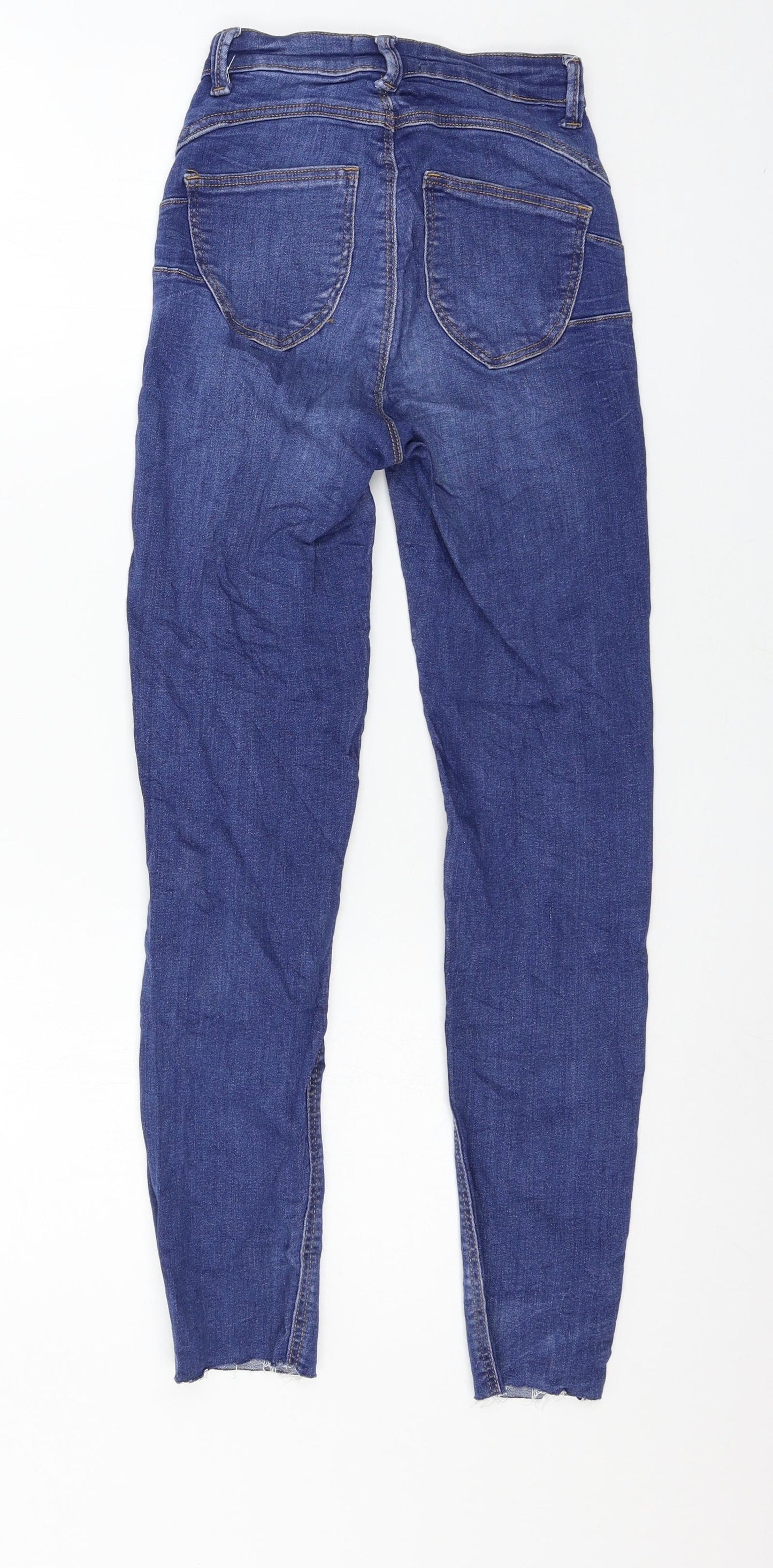Womens UK Size 4 TALLY WEiJL Regular Fit Skinny Blue Jeans