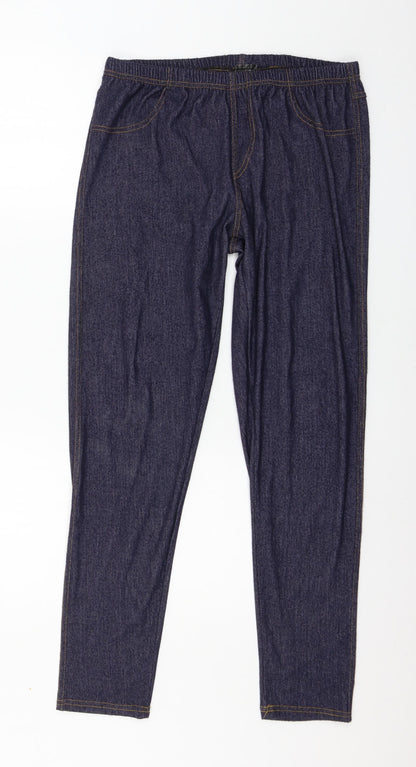 Anucci Womens Blue  Denim Jegging Jeans Size 34 in L29 in