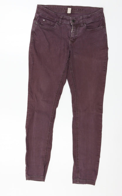 Womens UK Size 30 in MAC Jeans Regular Fit Skinny Purple Jeans