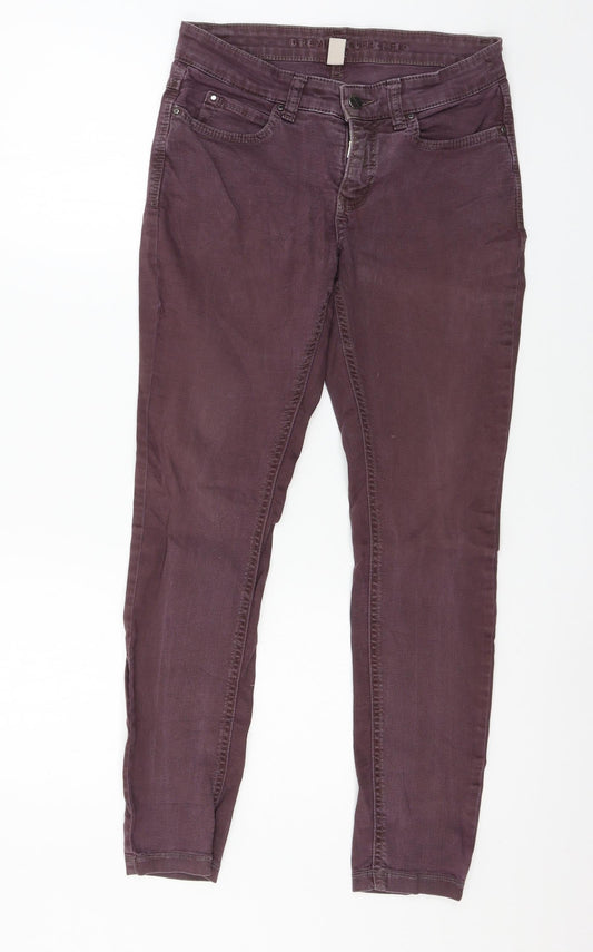 Womens UK Size 30 in MAC Jeans Regular Fit Skinny Purple Jeans