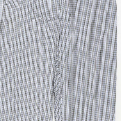 Hirsch Womens Blue Check  Trousers  Size 28 in L31 in