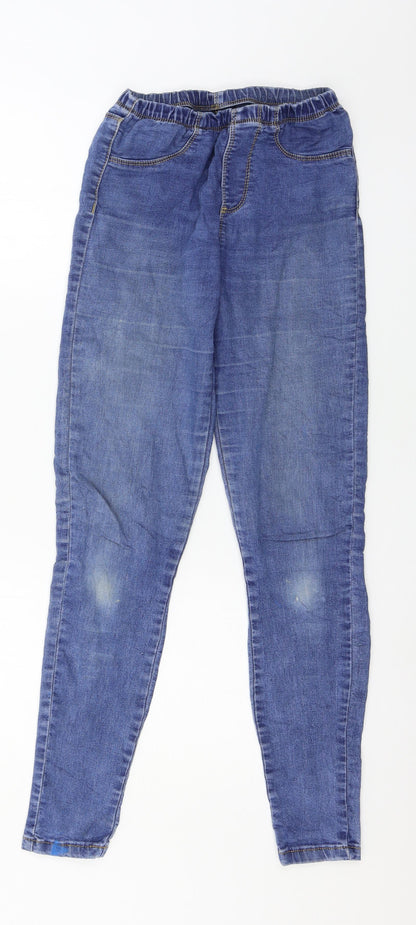 Preworn Womens Blue  Denim Skinny Jeans Size 26 in L29 in