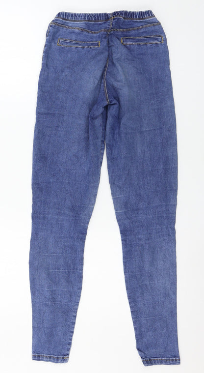 Preworn Womens Blue  Denim Skinny Jeans Size 26 in L29 in