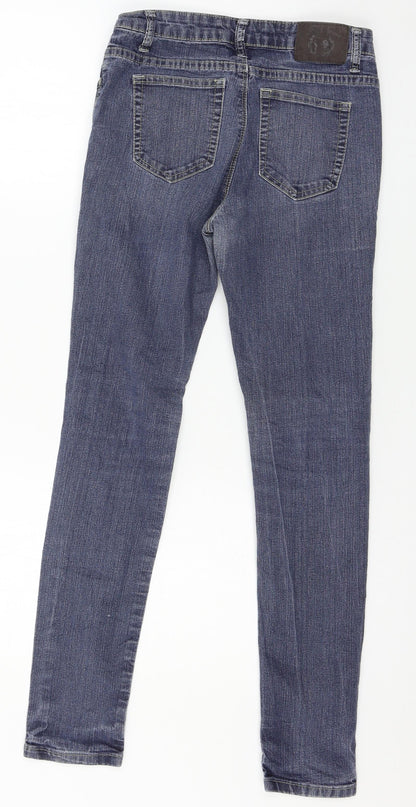 Fishbone Womens Blue  Denim Skinny Jeans Size 28 in L28 in