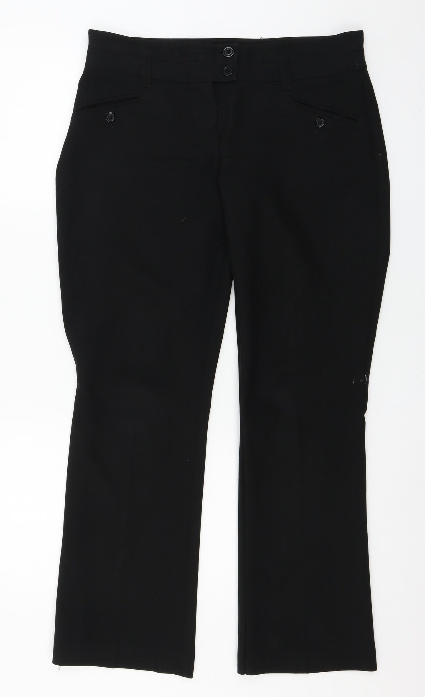 New Look Womens Black   Trousers  Size 12 L32 in