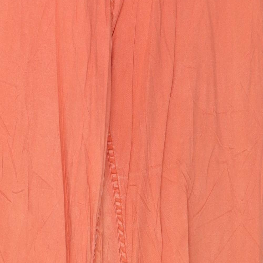 Womens UK Size 10 H&M Regular Fit  Orange Trousers