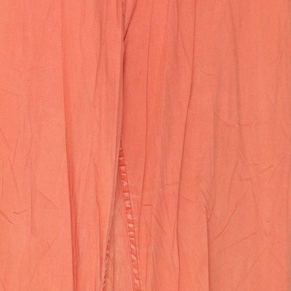Womens UK Size 10 H&M Regular Fit  Orange Trousers