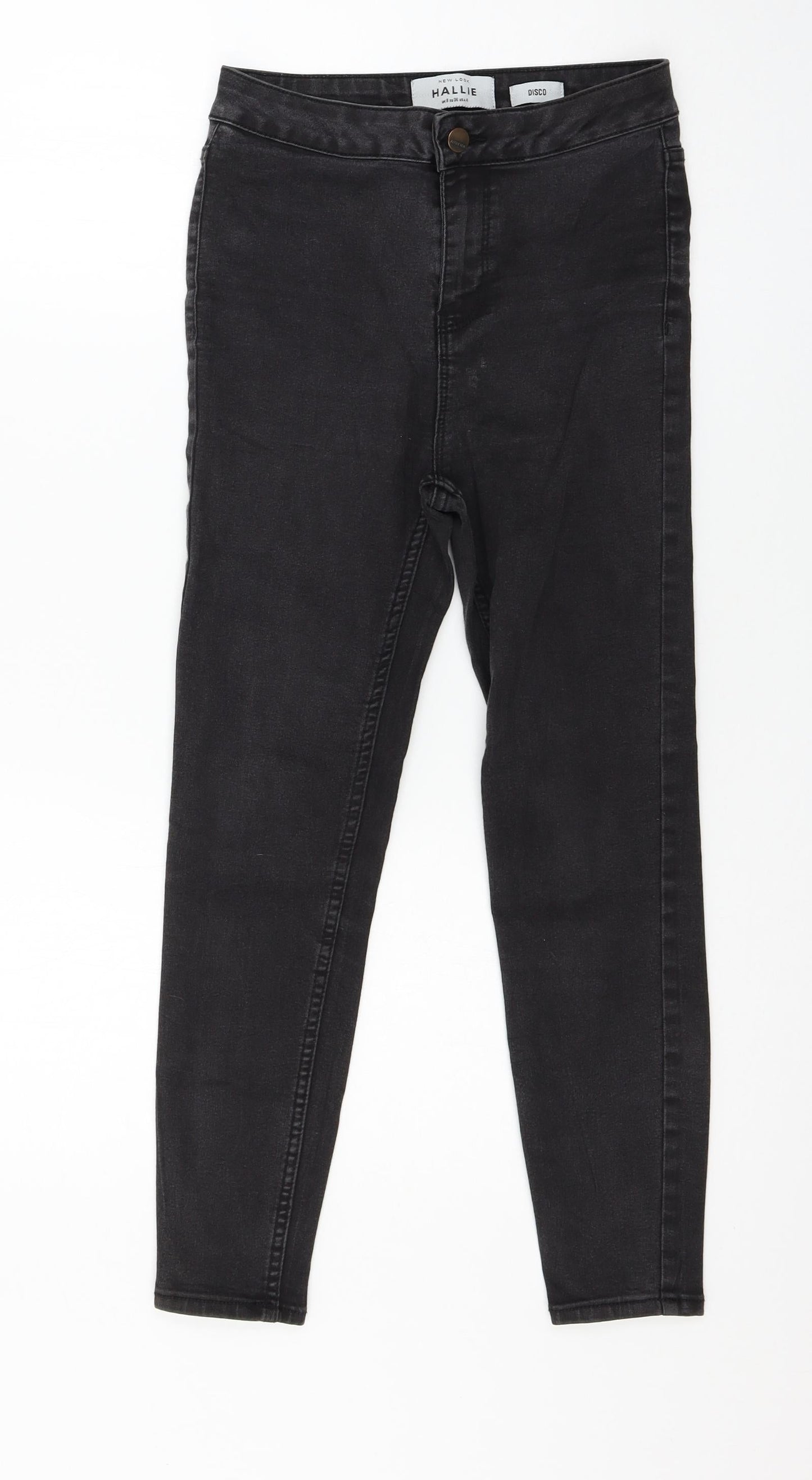 New Look Womens Grey  Denim Skinny Jeans Size 8 L23 in