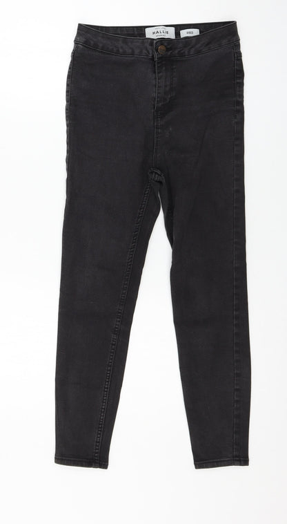 New Look Womens Grey  Denim Skinny Jeans Size 8 L23 in