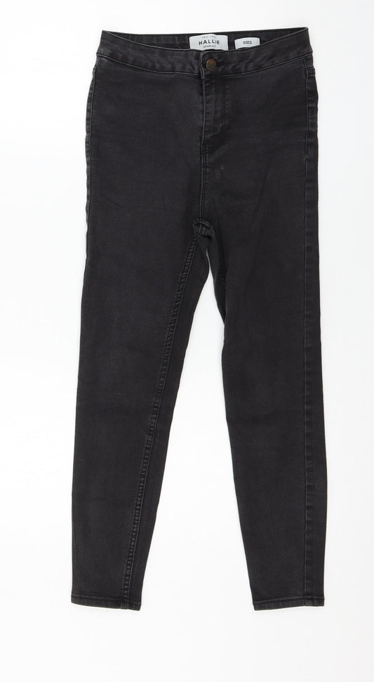 New Look Womens Grey  Denim Skinny Jeans Size 8 L23 in