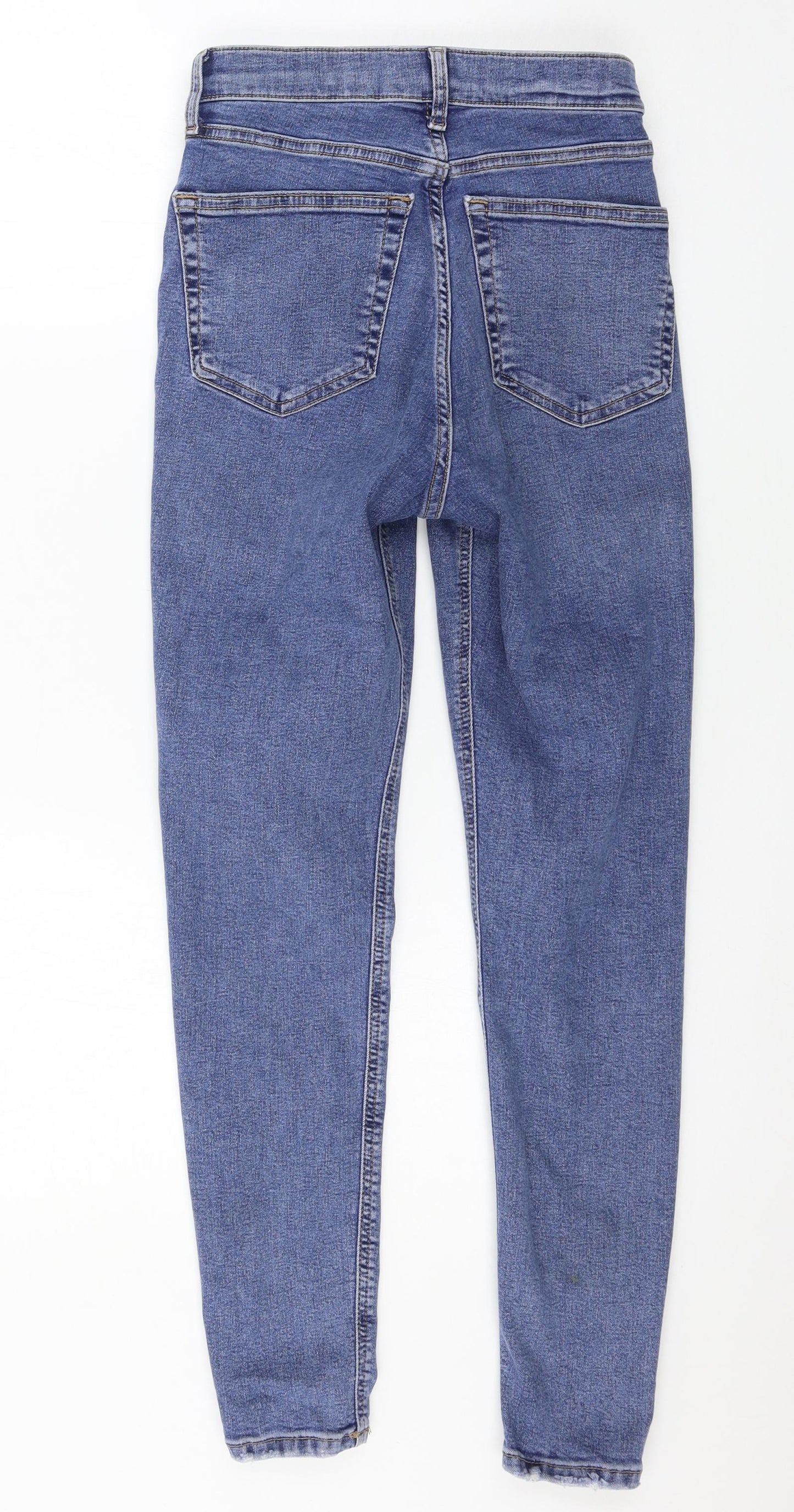 Topshop Womens Blue  Denim Skinny Jeans Size 26 in L30 in