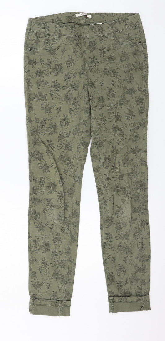 Womens UK Size 30 in Camaieu Regular Fit Jegging Green Jeans