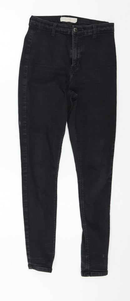 Topshop Womens Grey  Denim Skinny Jeans Size 26 in L32 in