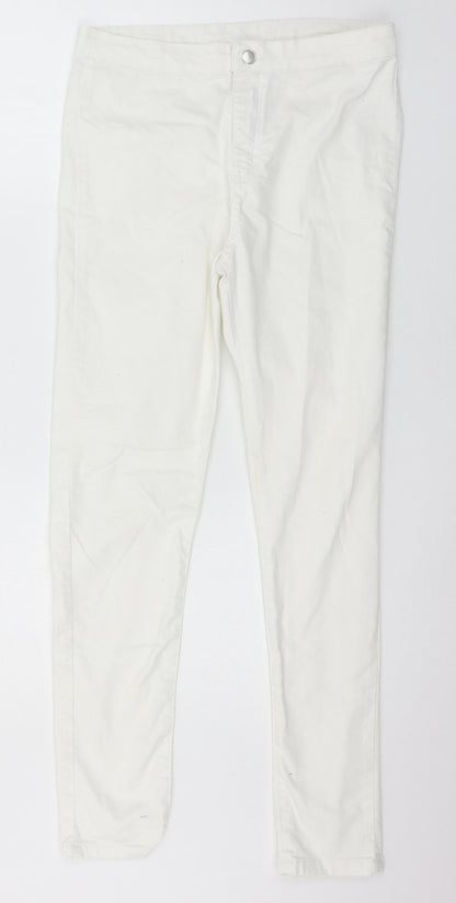 Beden Womens White  Denim Skinny Jeans Size 12 L28 in