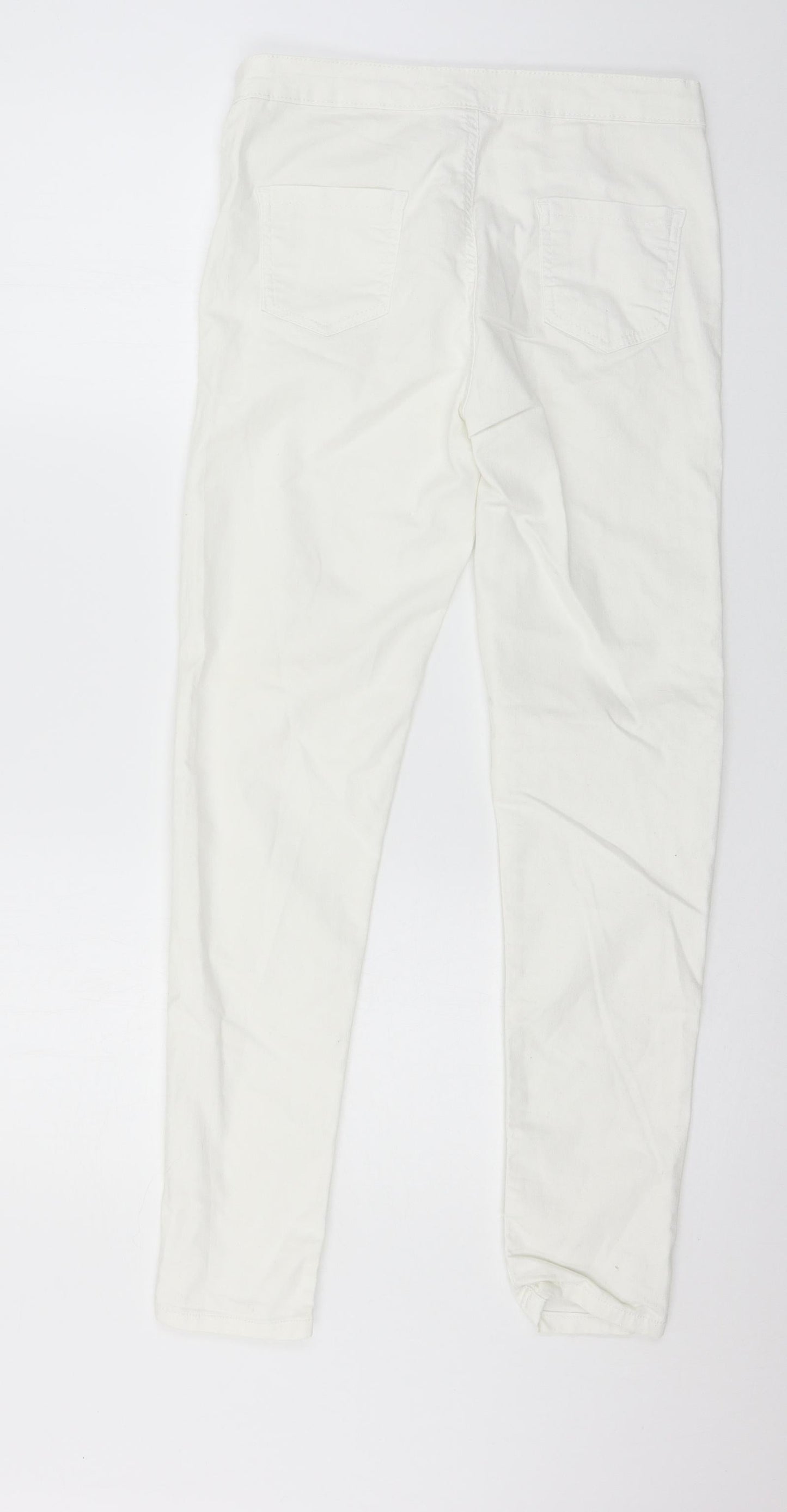Beden Womens White  Denim Skinny Jeans Size 12 L28 in