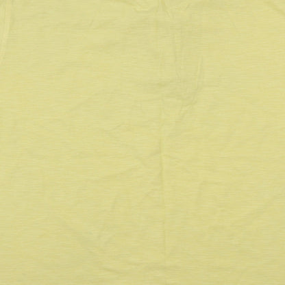 George Mens Yellow  Flannel  Polo Size L