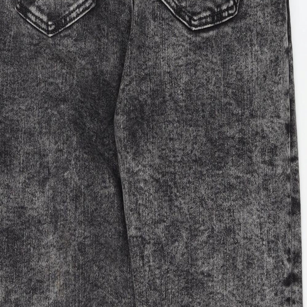 Womens UK Size 32 in Preworn Regular Fit Straight Grey Jeans