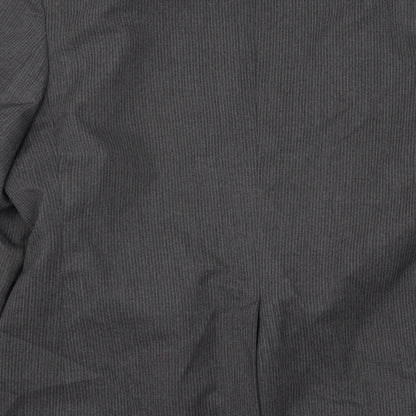 George Mens Grey Striped  Jacket Suit Jacket Size L