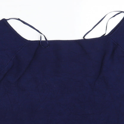 George Womens Blue Striped  Pullover Jumper Size 14