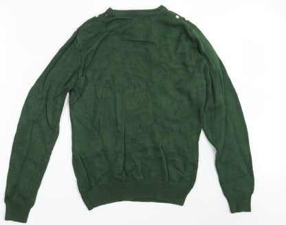 Cedar Wood State Mens Green Polka Dot  Pullover Jumper Size S  - Seasonal Christmas Festive Holiday